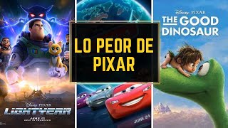 TOP LO PEOR DE PIXAR..LAS PEORES PELICULAS DEL MITICO ESTUDIO DE ANIMACION, SON TAN MALAS?