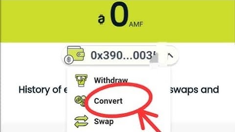 How to convert Addmefast points to AMF token then to Bnb, Eth, USDT, or any desire crypto currency