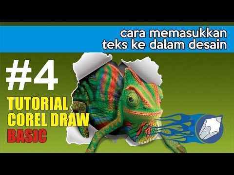 Video: Cara Memasukkan Teks Ke Dalam Corel