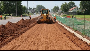 Nicely Job! Expert Motor Grader Sculpts Roadbed Perfectly | SDLG Precision Leveling on Dirt Highway