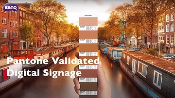 Pantone Validated Smart Signage SL02K Digital Signage Demo Video 1 - BenQ