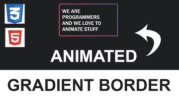 Animated CSS Gradient Border | HTML & CSS