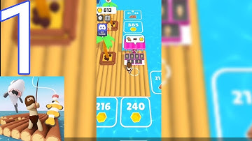 Raft Life - Build, Farm, Stack - Gameplay Walkthrough Part 1 - Beginning (iOS, Android)