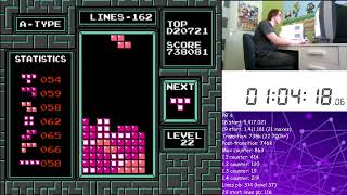 Getting two 1.3s in my best qualifier! - NES Tetris