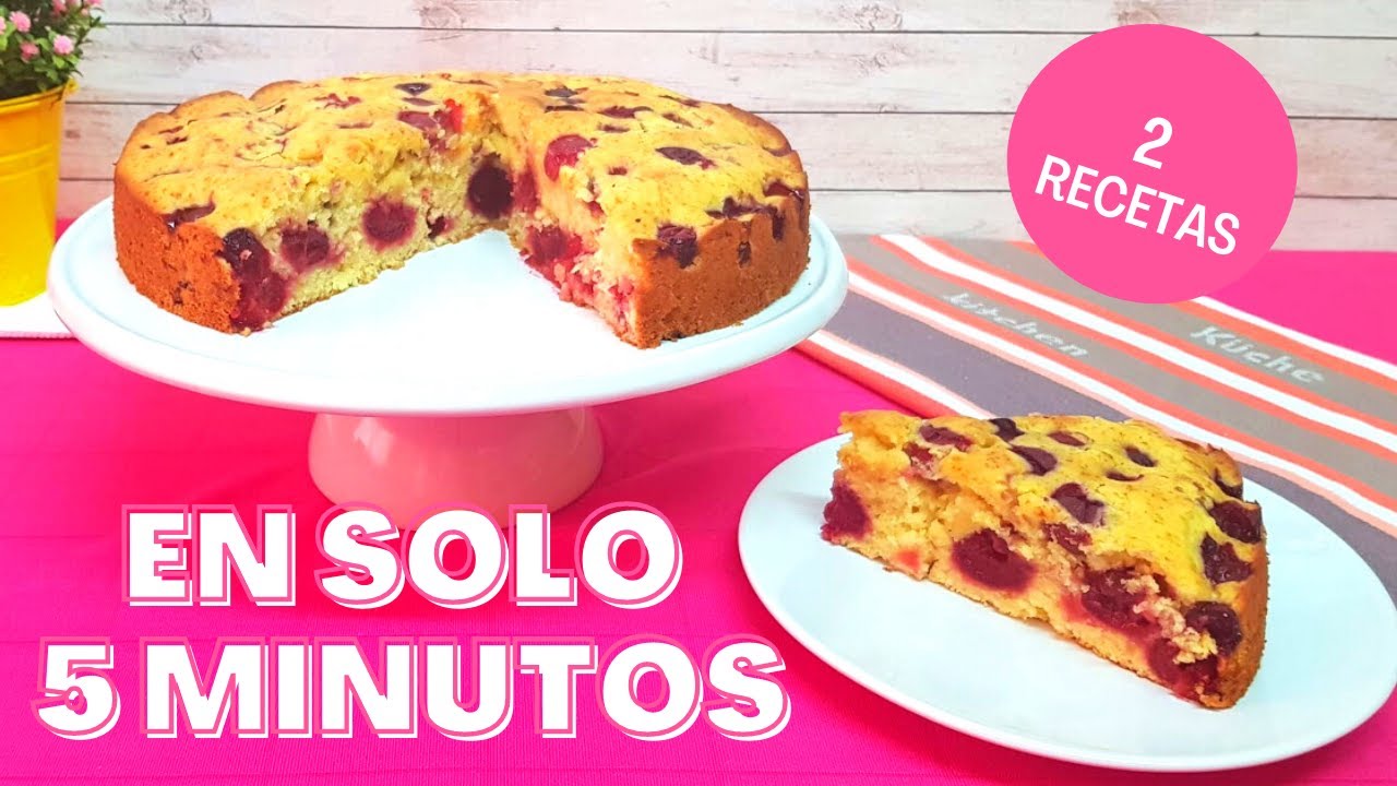 BIZCOCHO DE CEREZAS - Para Hacer en 5 Minutos #062