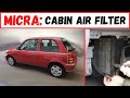 Nissan Micra K11: How To Change Cabin Air Filter (Pollen Filter)