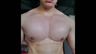 Chinese Bodybuilder Pec Bounce #2