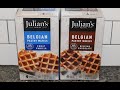 Julians recipe belgian pastry wafels sweet vanilla  belgian chocolate review