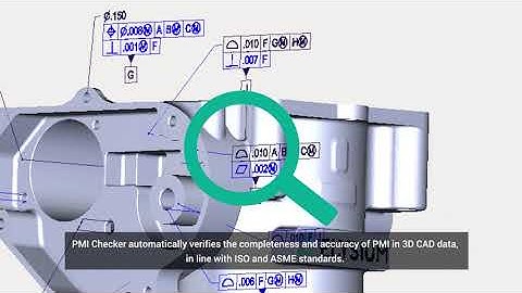 PMI Checker | Verify PMI in 3D CAD for Model-Based Definition | Elysium 3D-SUITE