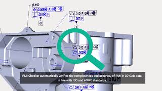 PMI Checker | Verify PMI in 3D CAD for Model-Based Definition | Elysium 3D-SUITE screenshot 1