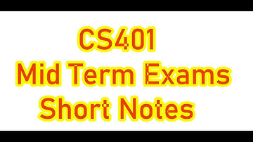 CS401 Short Notes 1 to 22 | Assembly Programming Language | Computer Architecture