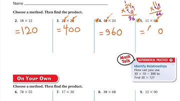 Go Math 4th grade Lesson 3.1 Multiply by Tens
