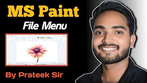 Ms Paint ( File Menu)  