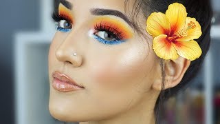 Sunset Eyeshadow | AFFORDABLE Makeup | Hawaiian Makeup
