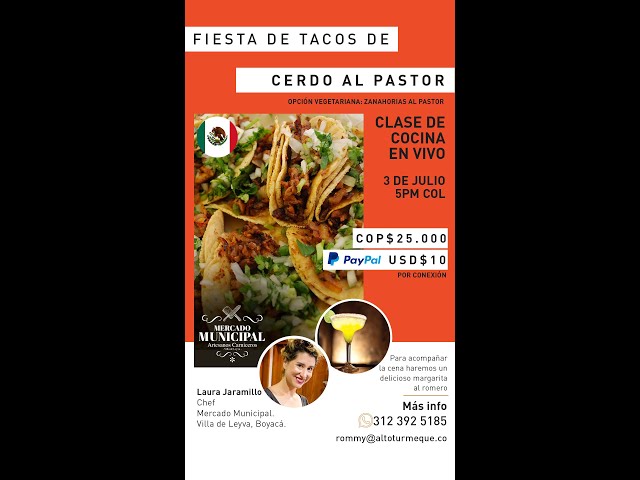 Fiesta de tacos al pastor - Mercado Municipal