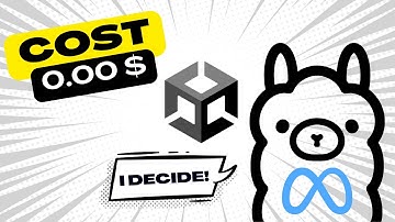 Let a Large Language Model (LLM) take Decisions in a Unity Game at No Cost