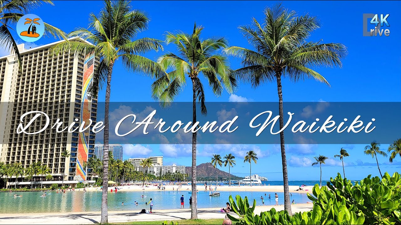 Driving Around Waikiki | Kalakaua Ave | Kuhio Ave | Ala Wai Blvd 🌴 Hawaii 4K Driving