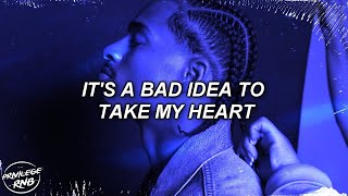 Video thumbnail of "Arin Ray - Bad Idea (Lyrics) ft. Blxst"