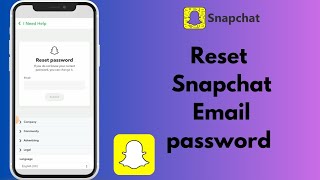 How to reset snapchat email password | reset snapchat password