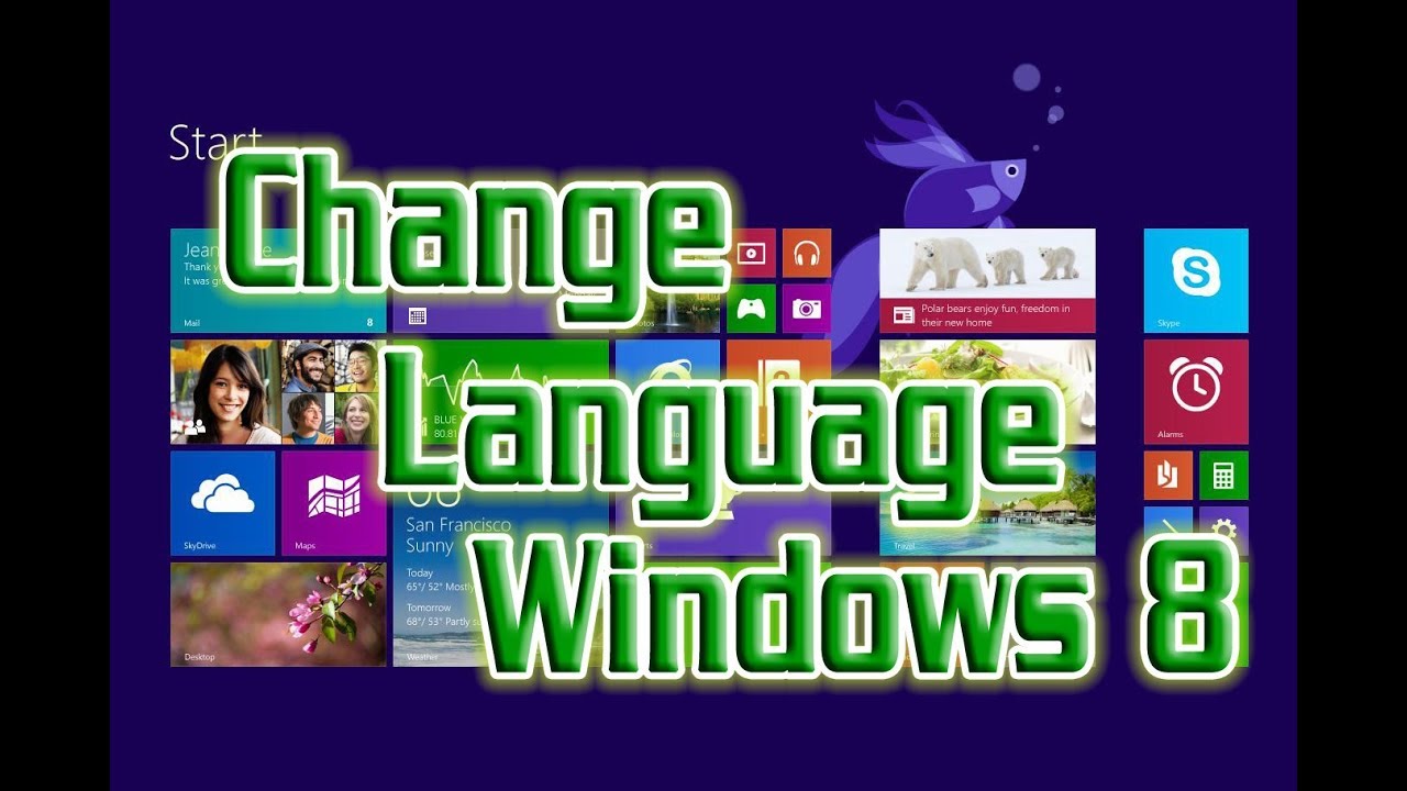 How to Change System Language in Windows 8 Definite Solutions YouTube