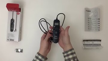 Unboxing the Canon TC-80N3 Timer Remote