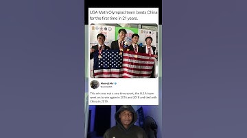 USA maths Olympiad team beats China for the first time in 21 years.