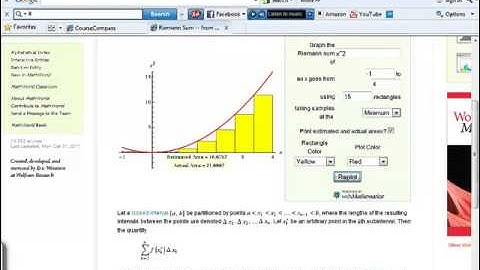 Calculus Section 5.2 Sigma Notation and Limits of Finite Sums