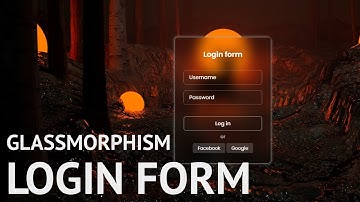 How To Create Transparent  Login Form Using Html CSS
