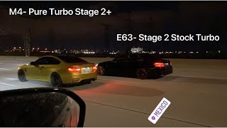 Stage 2 E63 Biturbo Vs Pure Turbo Stage 2+ M4