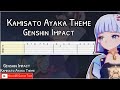 Kamisato Ayaka Theme - Guitar Tutorial Tab (Genshin Impact)