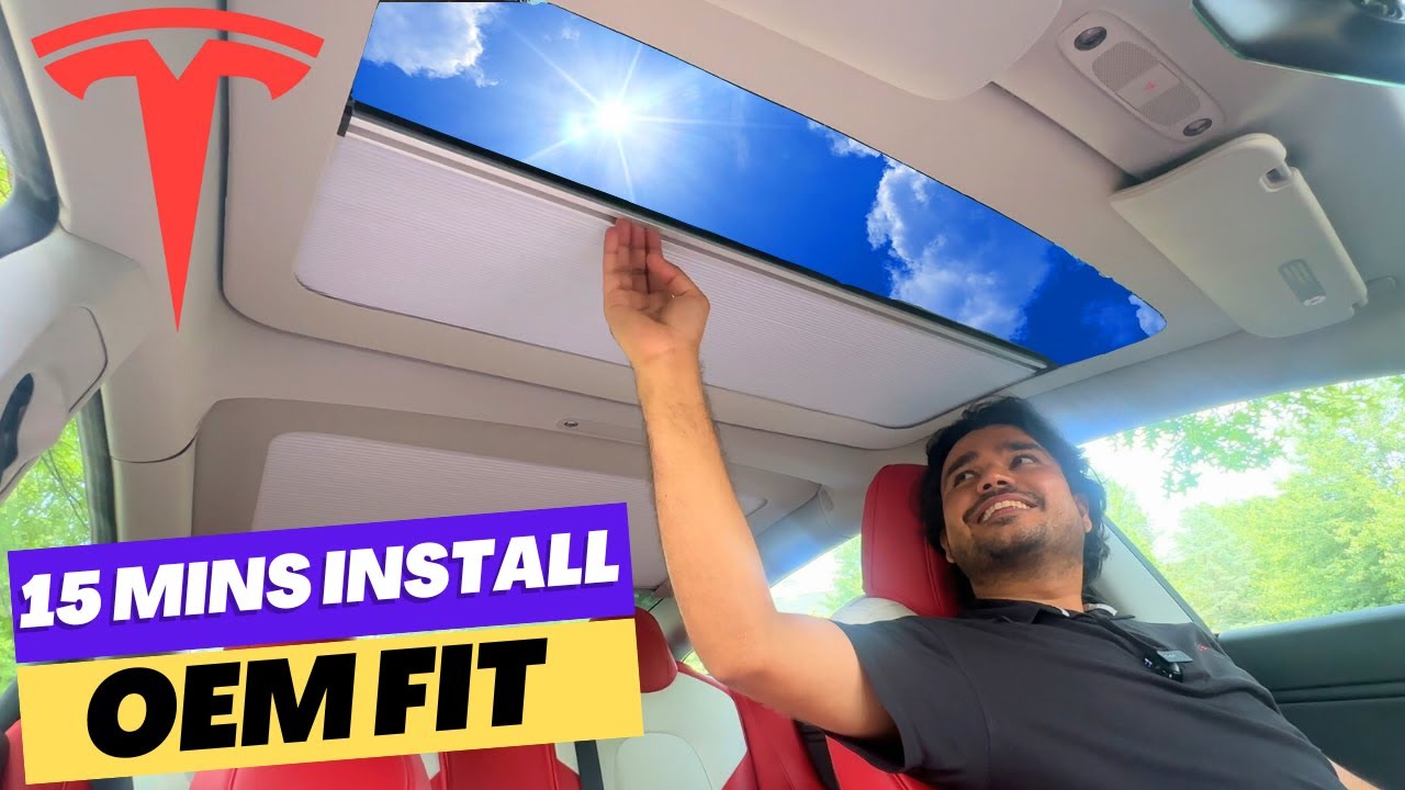 NEW Fully Retractable Sunroof Shades For Tesla Model 3/Y (Best