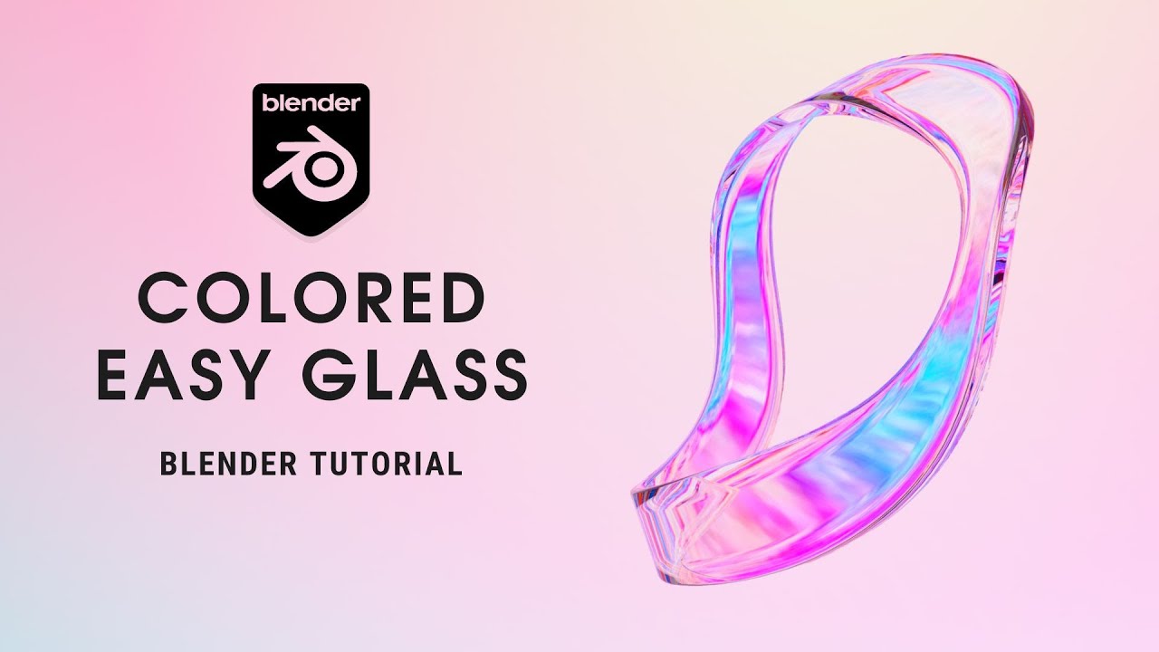 Colored Glass in Blender  Blender Tutorial 