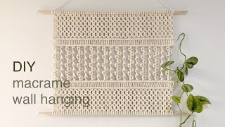 DIY | How to make Macrame flower wall hanging