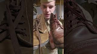 WW2 Boots Putties to Double Buckles