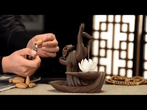 How To Use Incense Waterfall Cones - YouTube