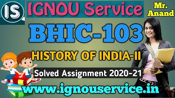 BHIC-103 Solved Assignment||English Medium||2020-21||For July 2020 & January 2021 Session