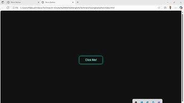 Hover glow neon button using css
