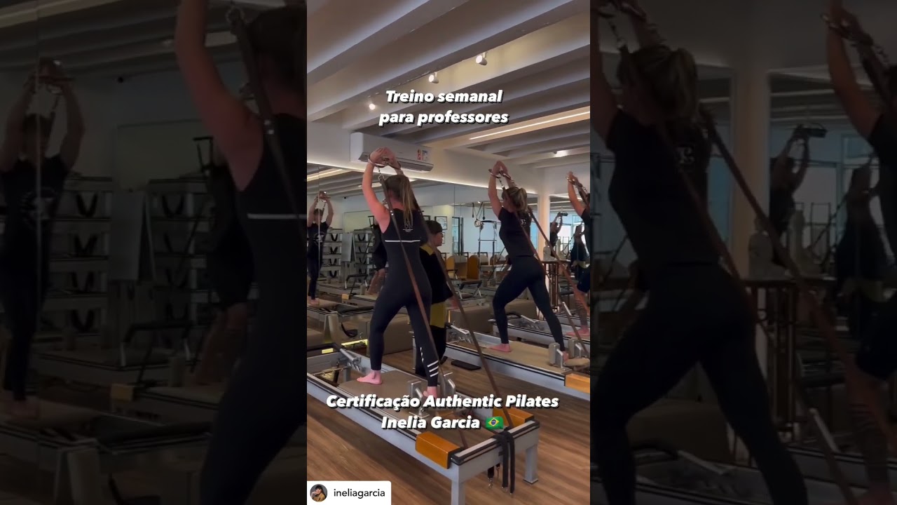 Treino com prof Inelia Garcia - reformer Universal - Pilates Dri Camarotto