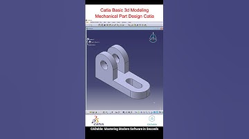 Catia Basic 3d Modeling - Mechanical Part Design Catia #catiapartmodeling #Catiadrawingpractice