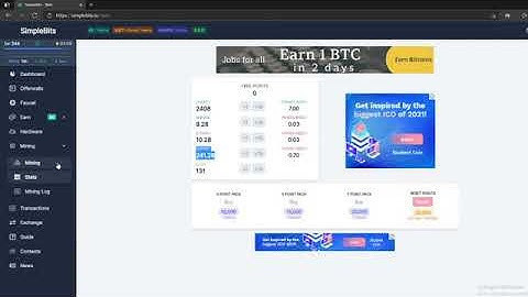 simplebits Mining for free - withdrawal in BTC, DASH, LTC, DOGE and more