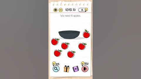 Brain test level 53 we need 9 apples