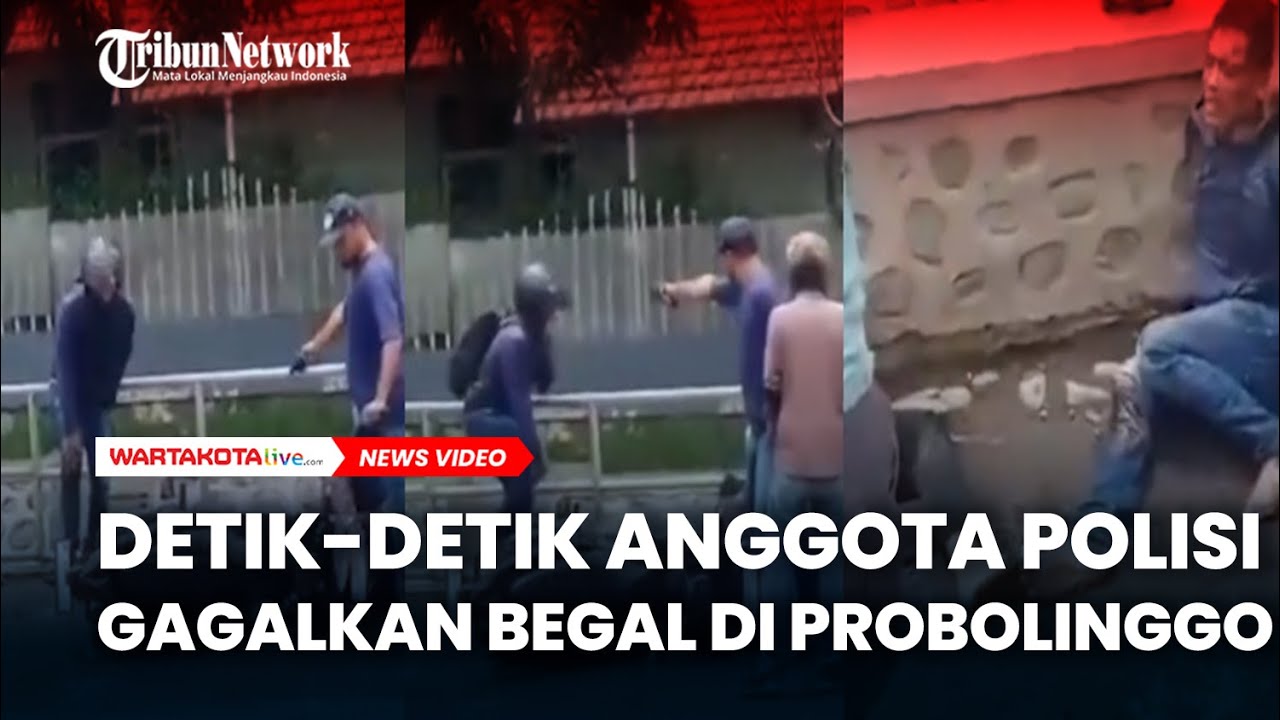 Detik-Detik Aksi Heroik Polisi Gagalkan Begal di Probolinggo