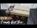 DIY- How to make a gift box using cardboard - very simple