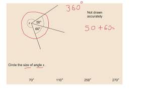 Angles around a point