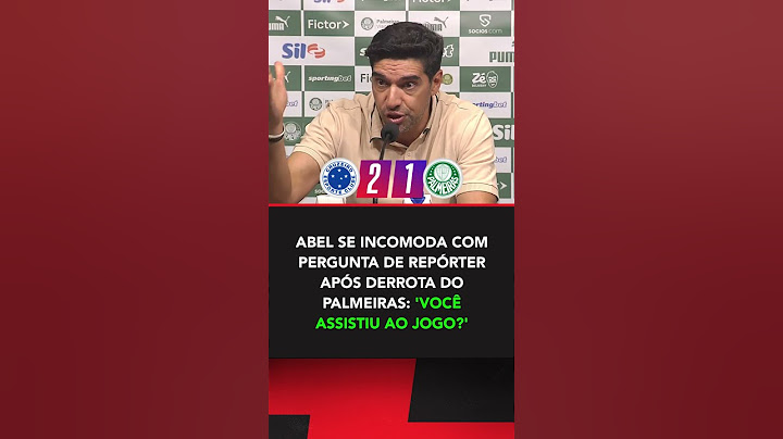 ABEL FERREIRA desabafa após CONFUSÃO com câmera em DERROTA do PALMEIRAS para o CRUZEIRO! #shorts