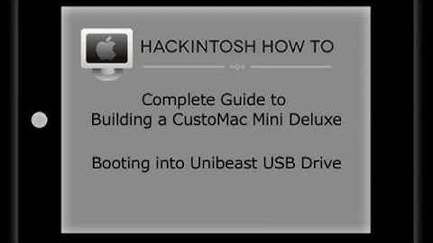 Building a Mini Deluxe Hackintosh | Booting into Unibeast USB Drive | Step 22 of 25