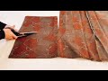 着物から作るとっても簡単なノーカラーのロングコートA very easy long coat to make from a kimono