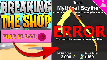HOW TO BREAK THE SHOP IN ROBLOX MINING SIMULATOR SECRET! *INSANE!*