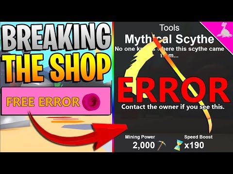 How To Break The Shop In Roblox Mining Simulator Secret Insane Youtube - how to make a mining simulator shop roblox