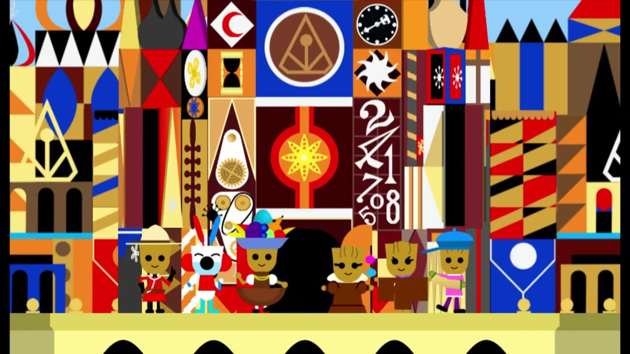 small world with groot clock parade 2017